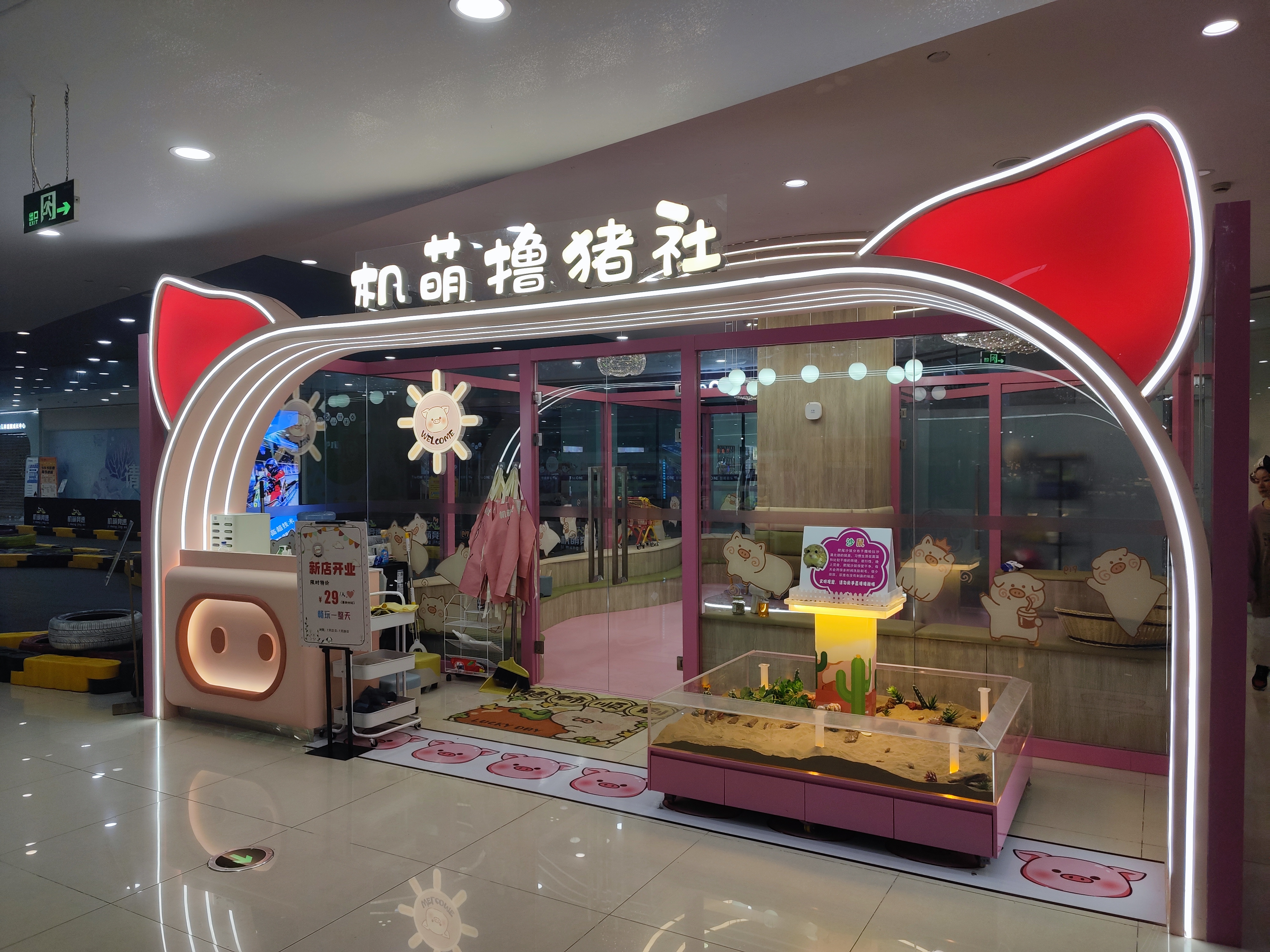 水晶城機(jī)萌擼豬社開業(yè)啦！