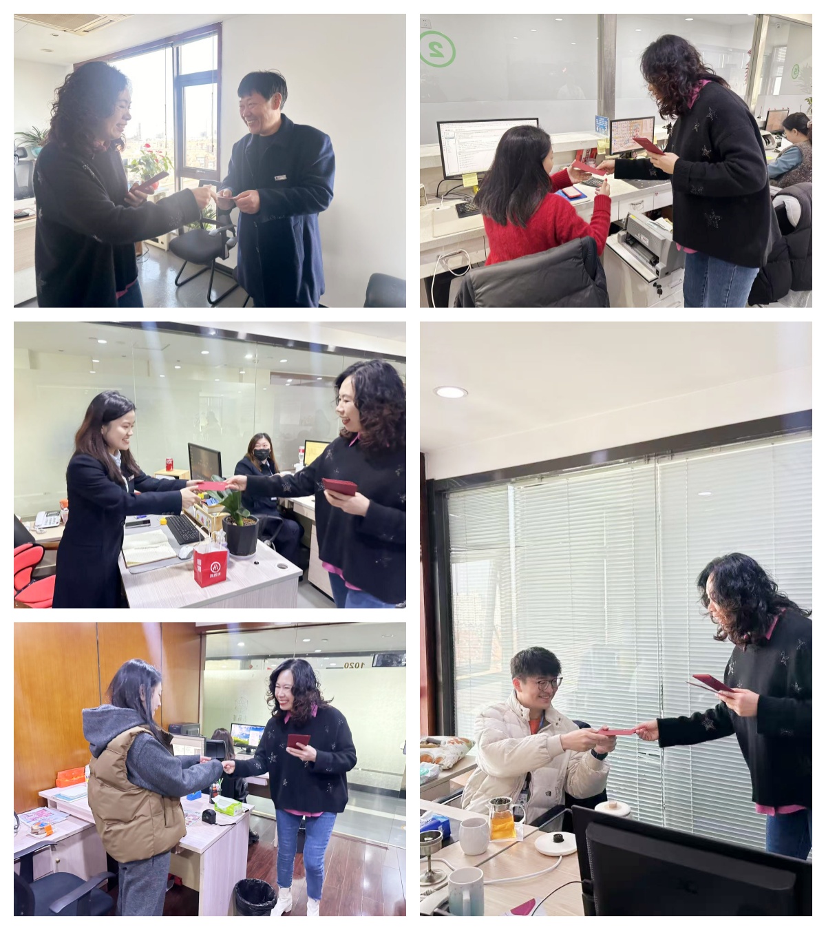 水晶城暖心發放開門紅包，喜迎2025年新春開工